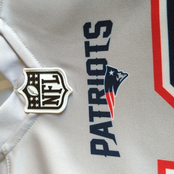 NE Patriots Mac Jones #10 Nike Gray Inverted Official NFL Legend Jersey Size XL - Picture 6 of 16